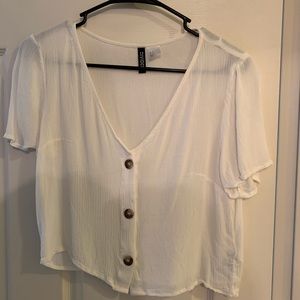 White crop top